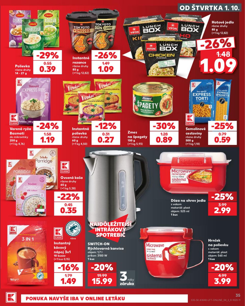 Kaufland catalog page 35 — 2026-10-01 to 2026-10-07