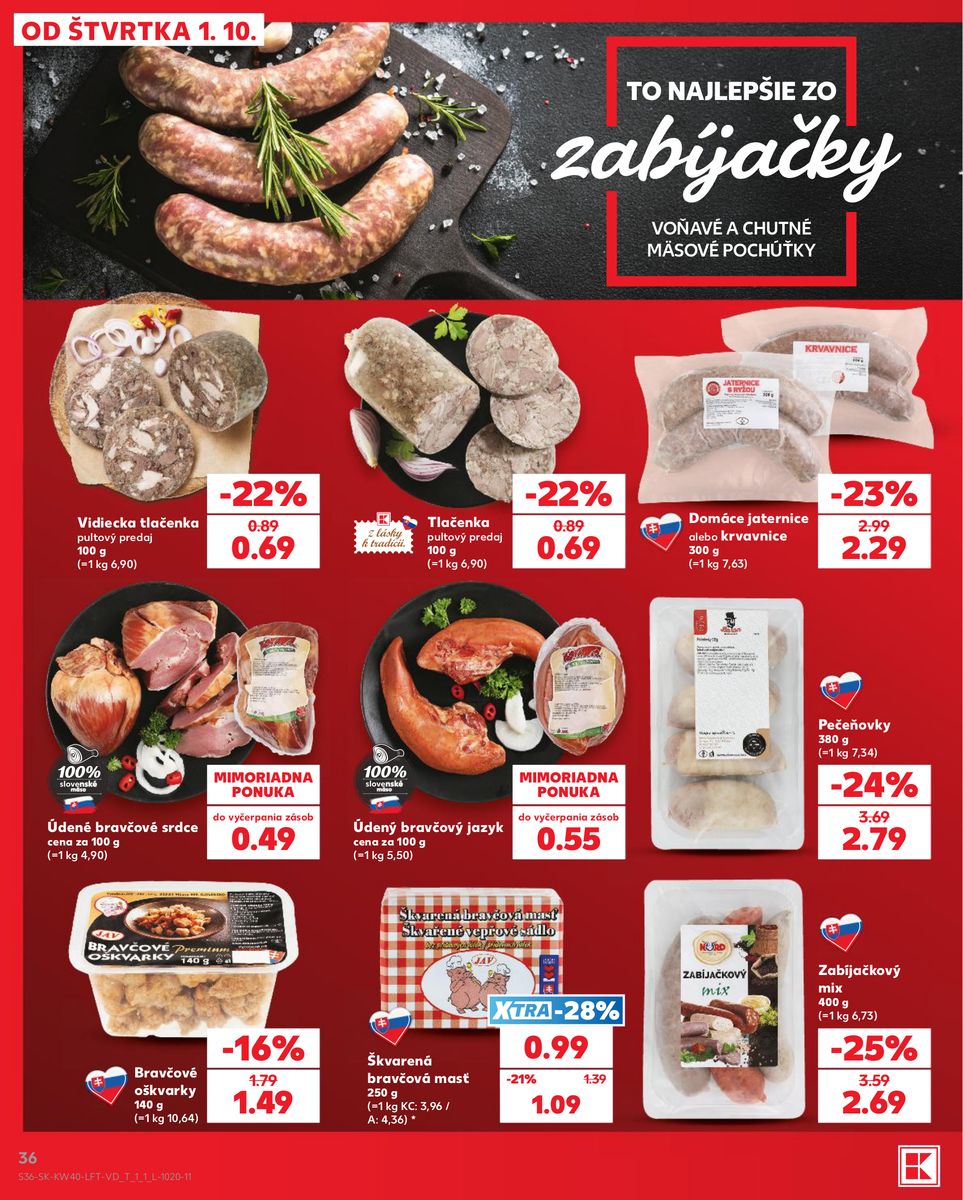 Kaufland catalog page 36 — 2026-10-01 to 2026-10-07