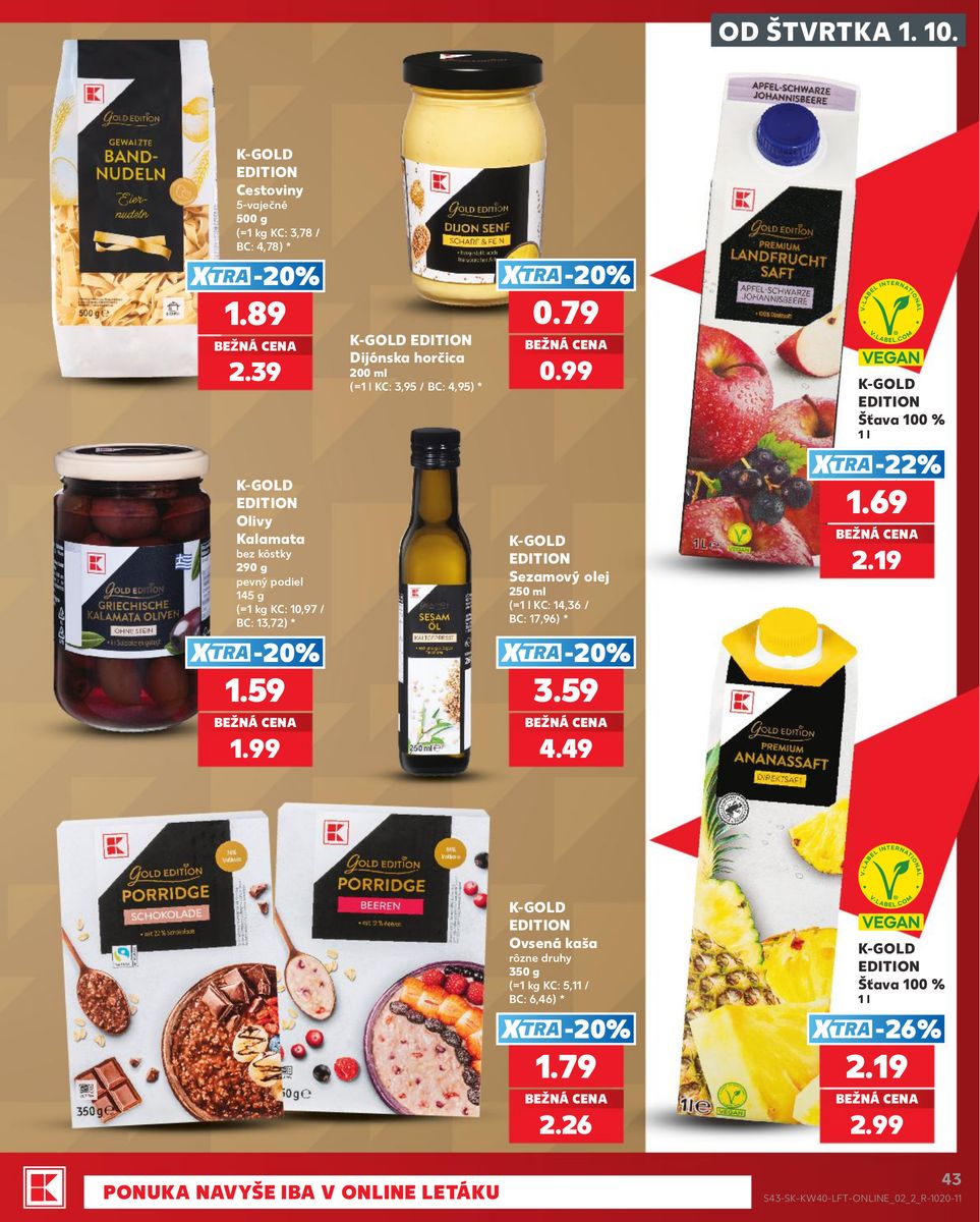 Kaufland catalog page 43 — 2026-10-01 to 2026-10-07