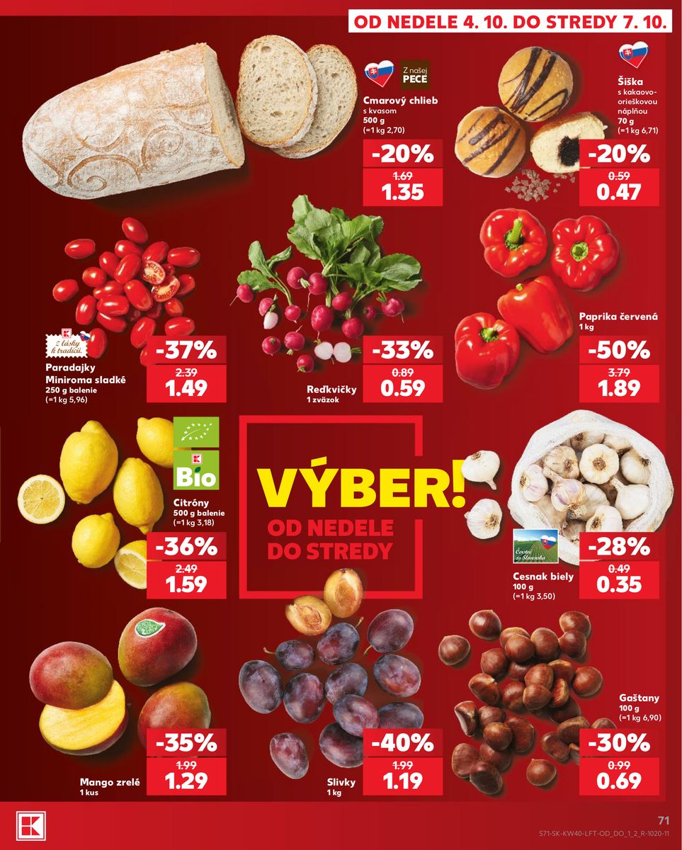 Kaufland catalog page 71 — 2026-10-01 to 2026-10-07