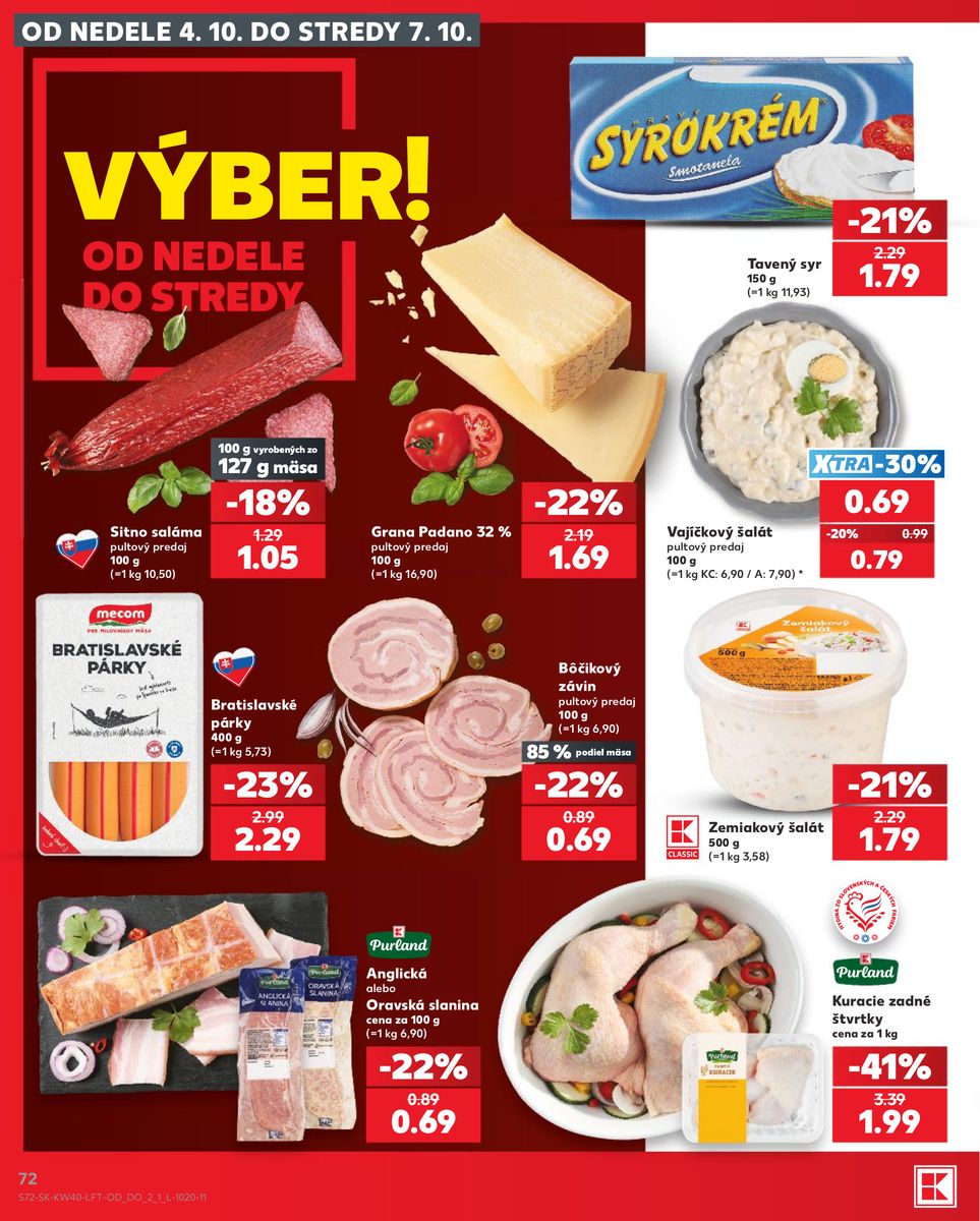 Kaufland catalog page 72 — 2026-10-01 to 2026-10-07
