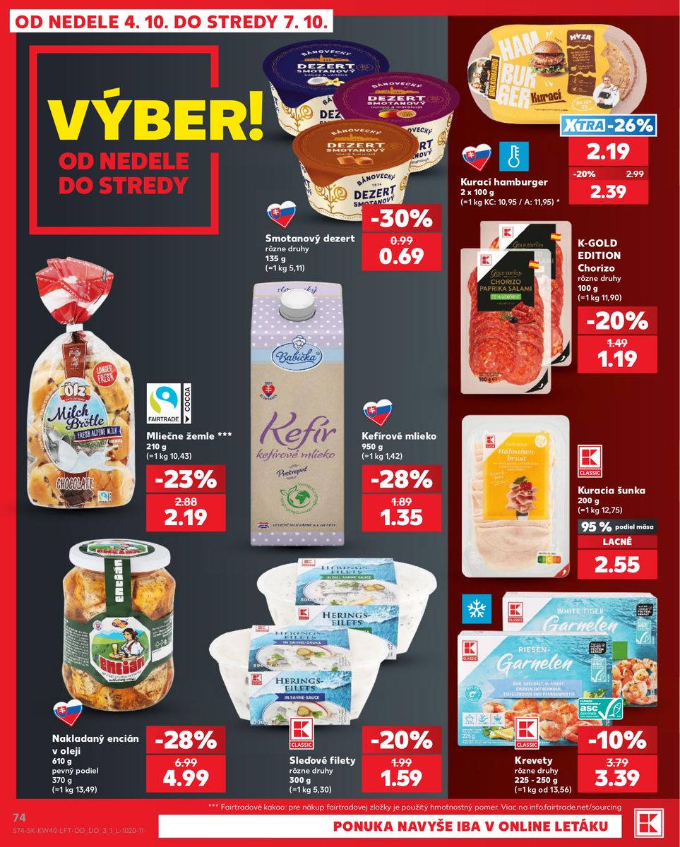 Kaufland catalog page 74 — 2026-10-01 to 2026-10-07