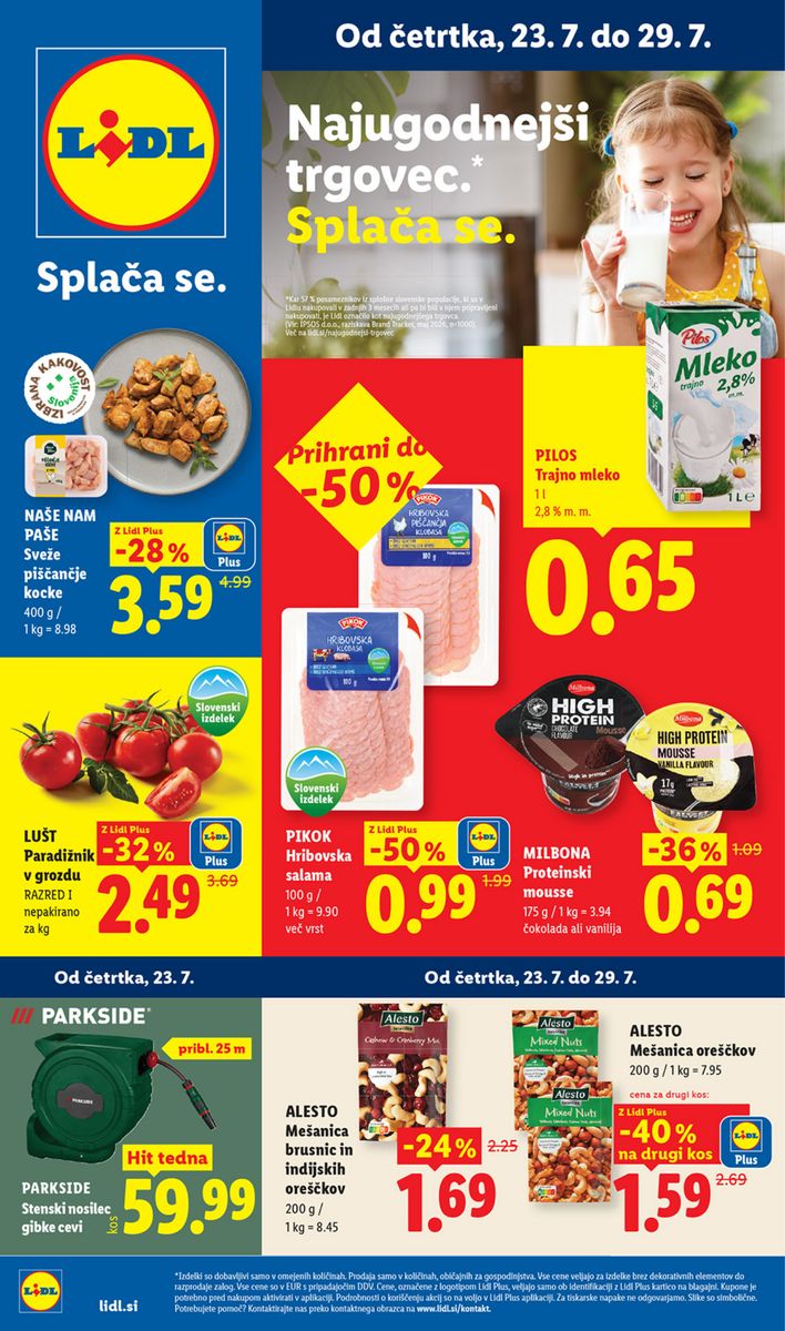 Lidl catalog page 1 — 2026-07-23 to 2026-07-29