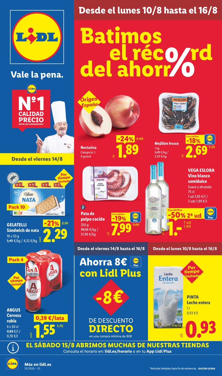 Lidl catalog 2026-08-10 to 2026-08-16