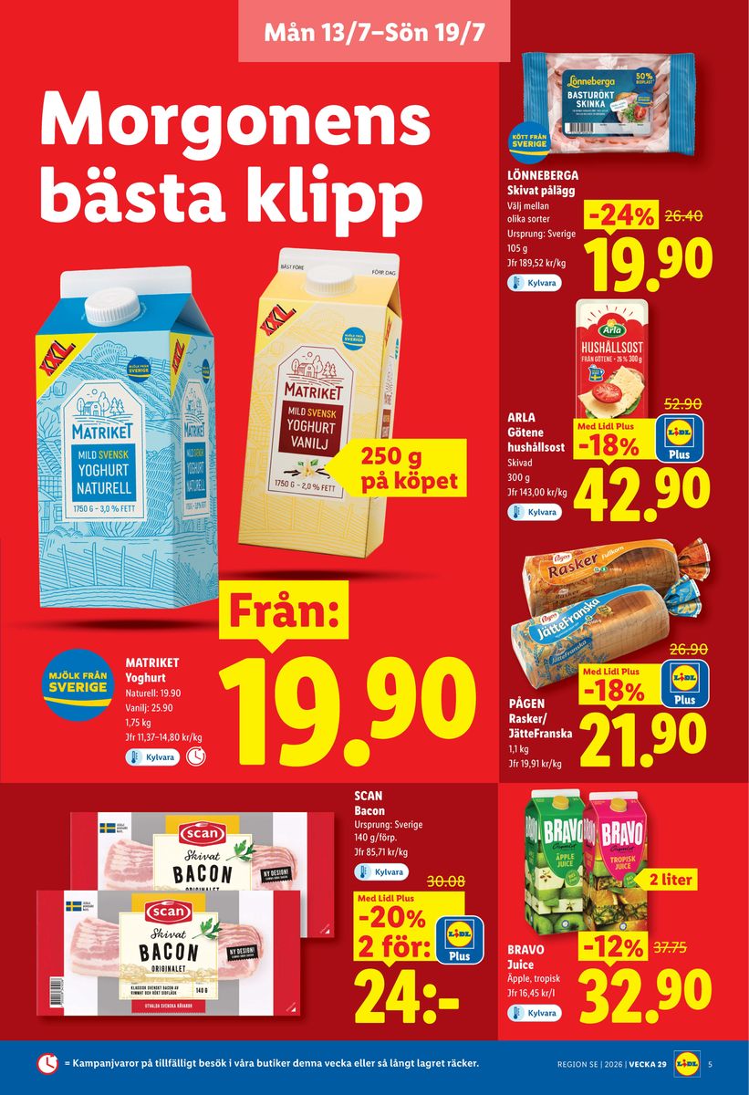 Lidl catalog page 5 — 2026-07-13 to 2026-07-19