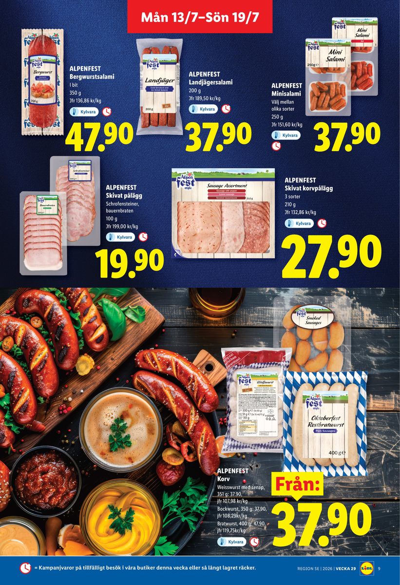 Lidl catalog page 9 — 2026-07-13 to 2026-07-19