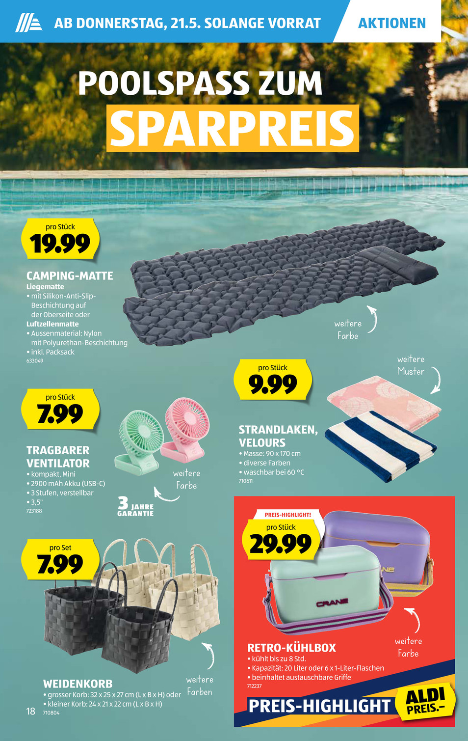 Aldi Suisse catalog page 18 — 2026-05-18 to 2026-05-23
