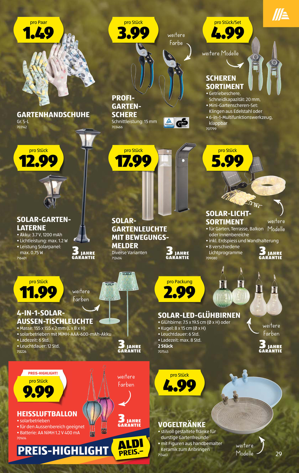 Aldi Suisse catalog page 29 — 2026-05-18 to 2026-05-23