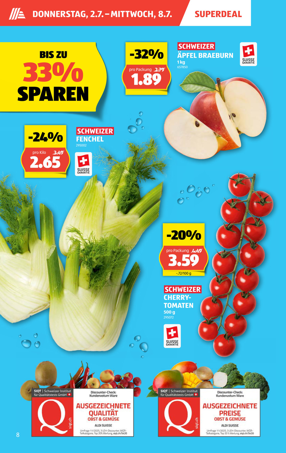 Aldi Suisse catalog page 8 — 2026-06-29 to 2026-07-04