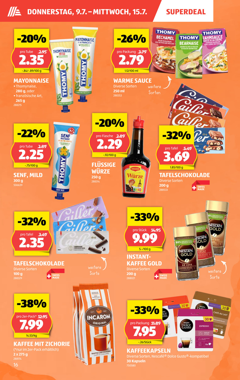 Aldi Suisse catalog page 16 — 2026-07-06 to 2026-07-11