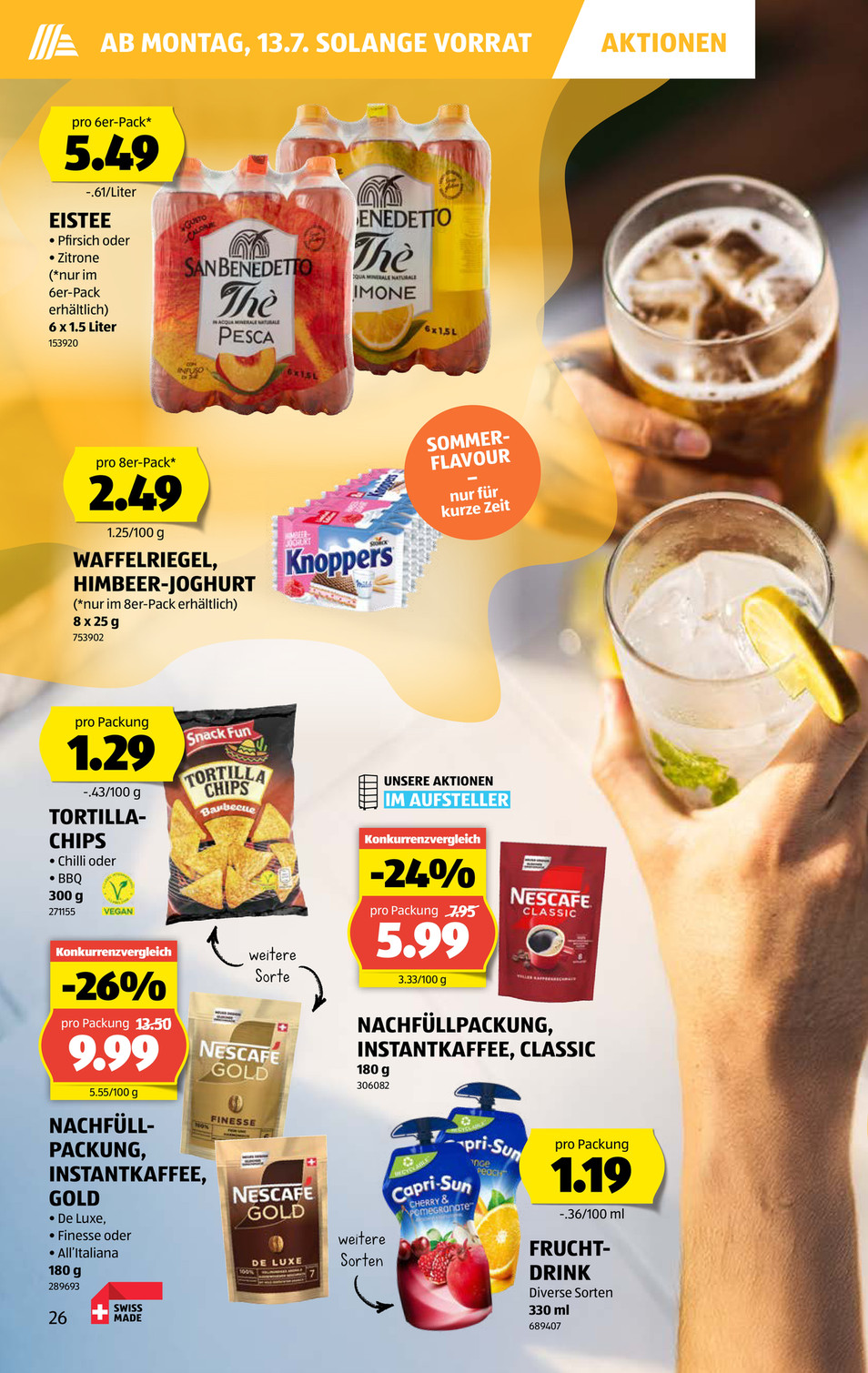 Aldi Suisse catalog page 26 — 2026-07-06 to 2026-07-11