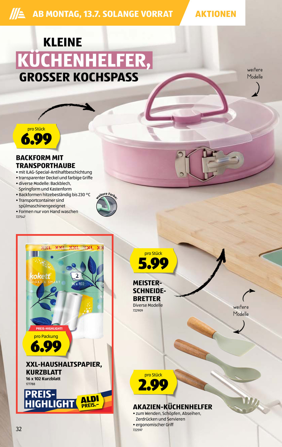Aldi Suisse catalog page 32 — 2026-07-06 to 2026-07-11