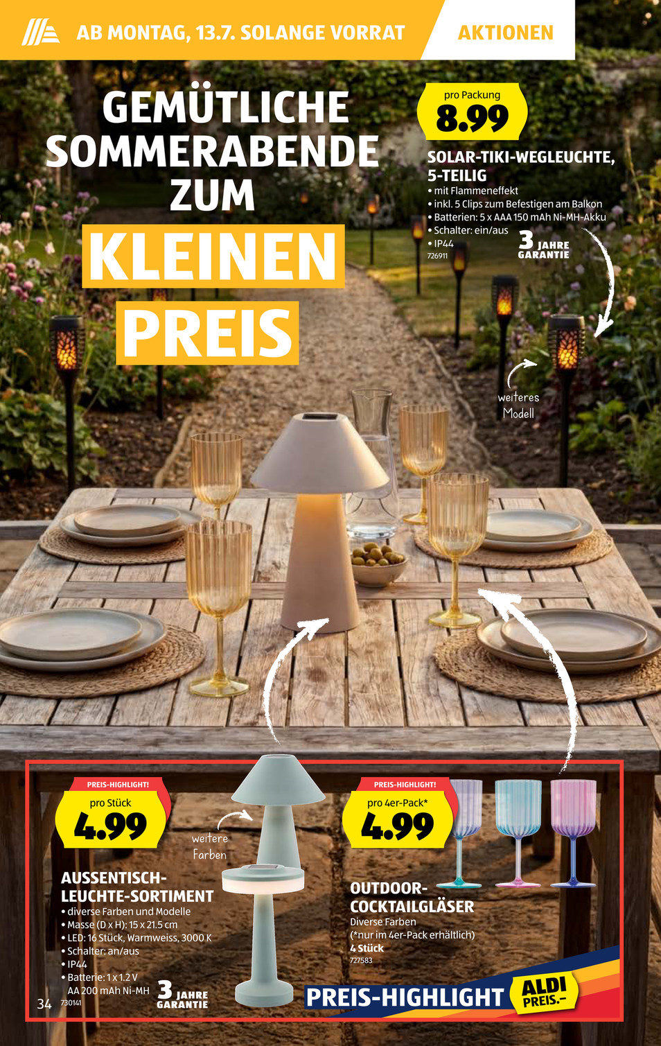 Aldi Suisse catalog page 34 — 2026-07-06 to 2026-07-11