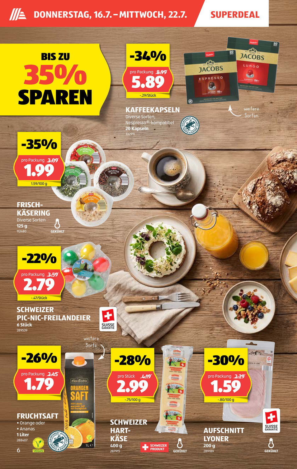 Aldi Suisse catalog page 6 — 2026-07-13 to 2026-07-18