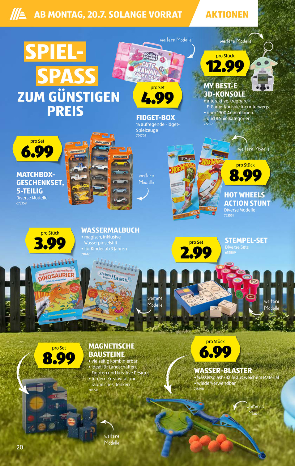 Aldi Suisse catalog page 20 — 2026-07-13 to 2026-07-18