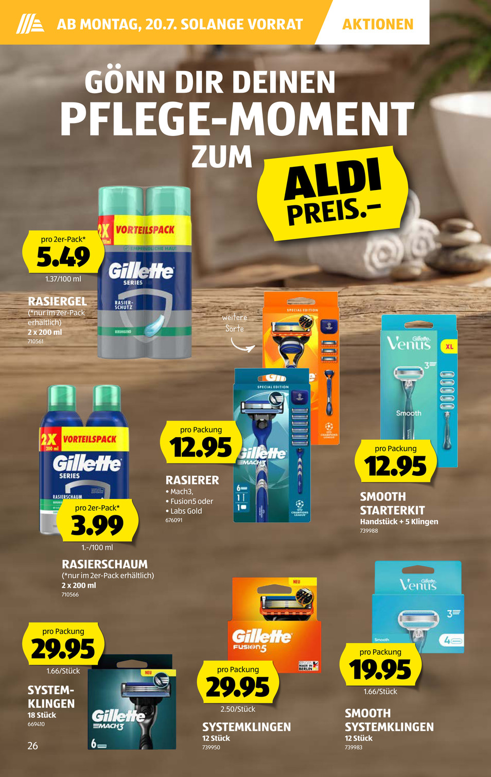 Aldi Suisse catalog page 26 — 2026-07-13 to 2026-07-18