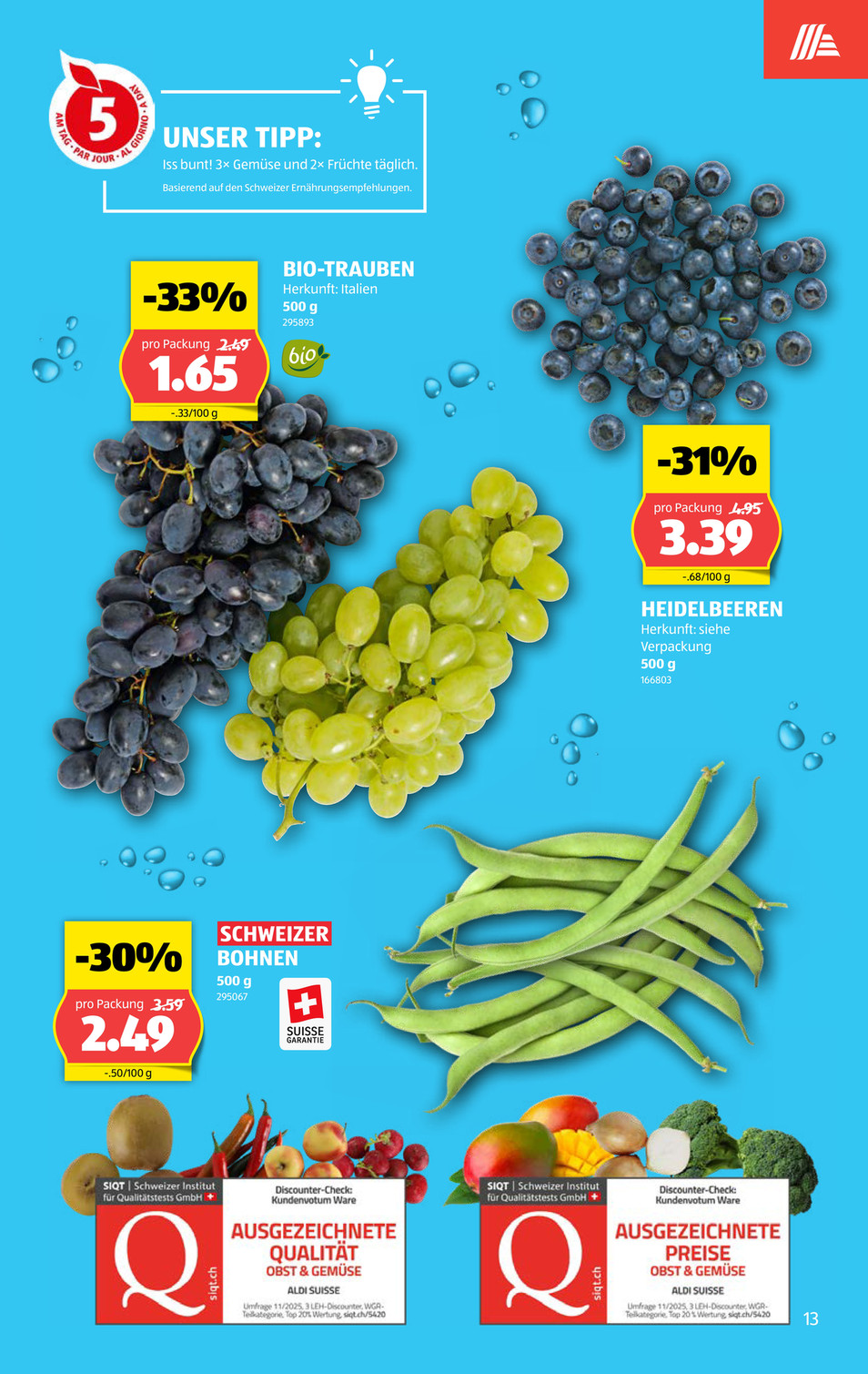 Aldi Suisse catalog page 13 — 2026-07-20 to 2026-07-25