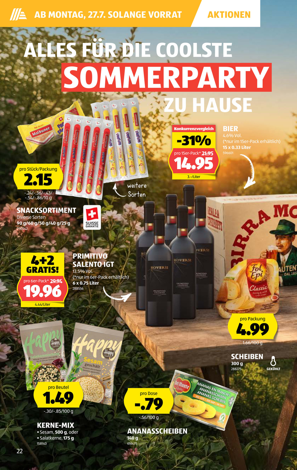 Aldi Suisse catalog page 22 — 2026-07-20 to 2026-07-25