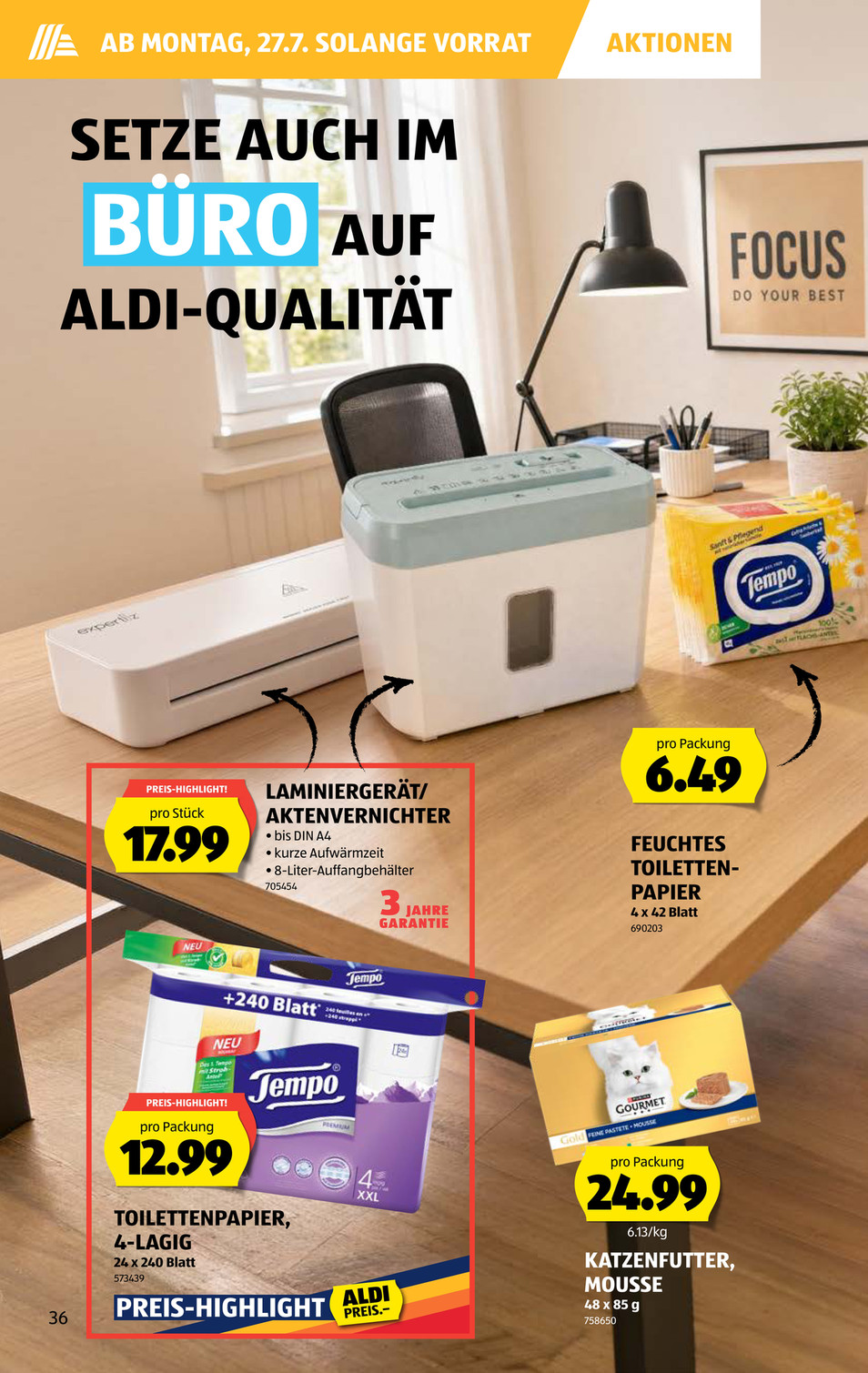 Aldi Suisse catalog page 36 — 2026-07-20 to 2026-07-25