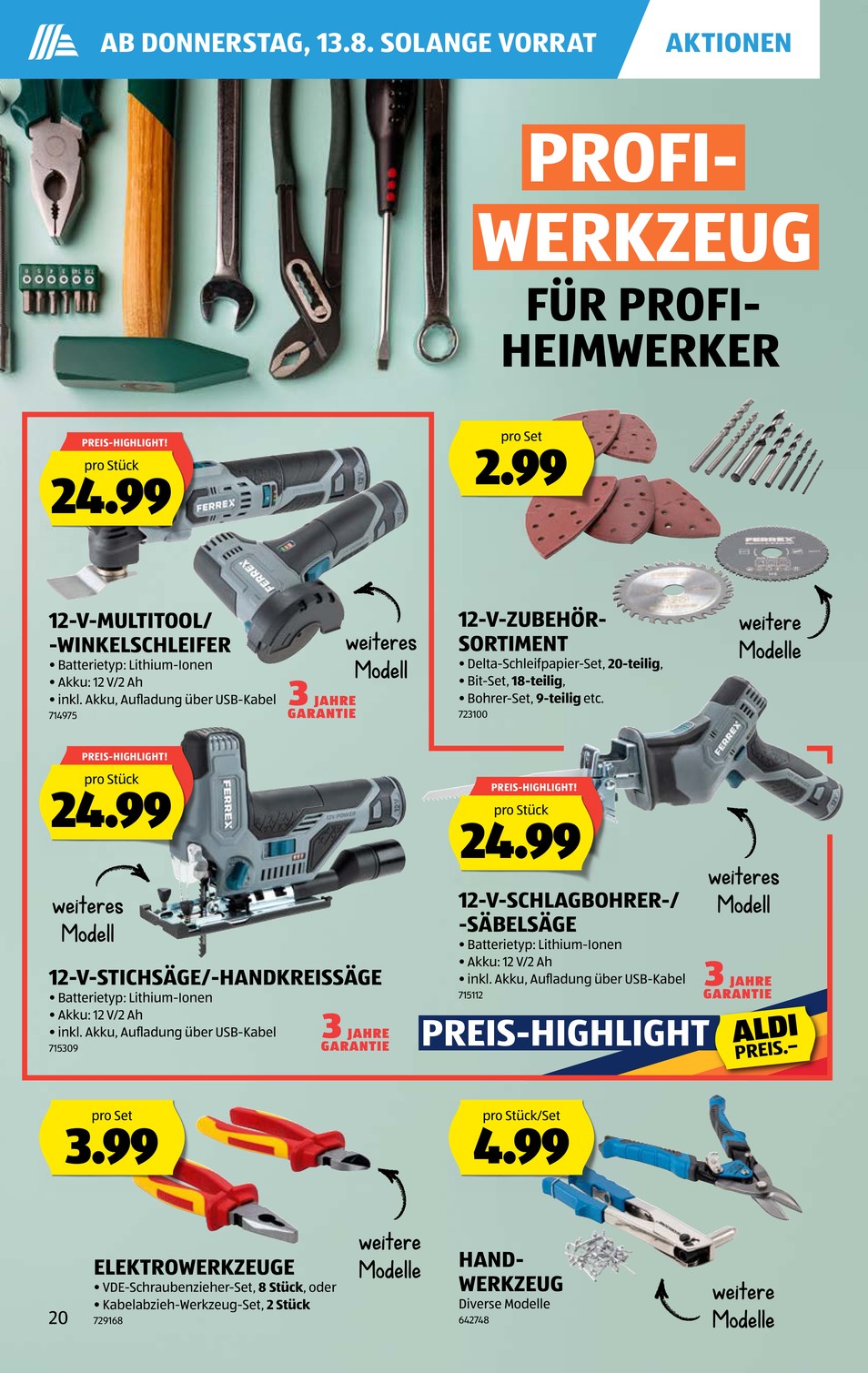 Aldi Suisse catalog page 20 — 2026-08-10 to 2026-08-15
