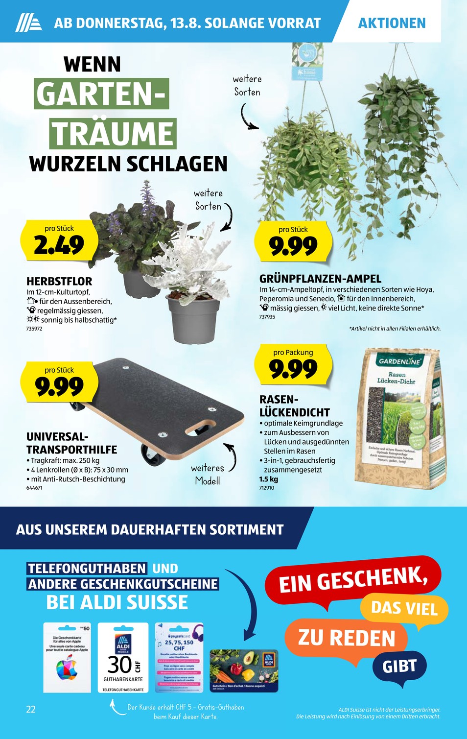 Aldi Suisse catalog page 22 — 2026-08-10 to 2026-08-15