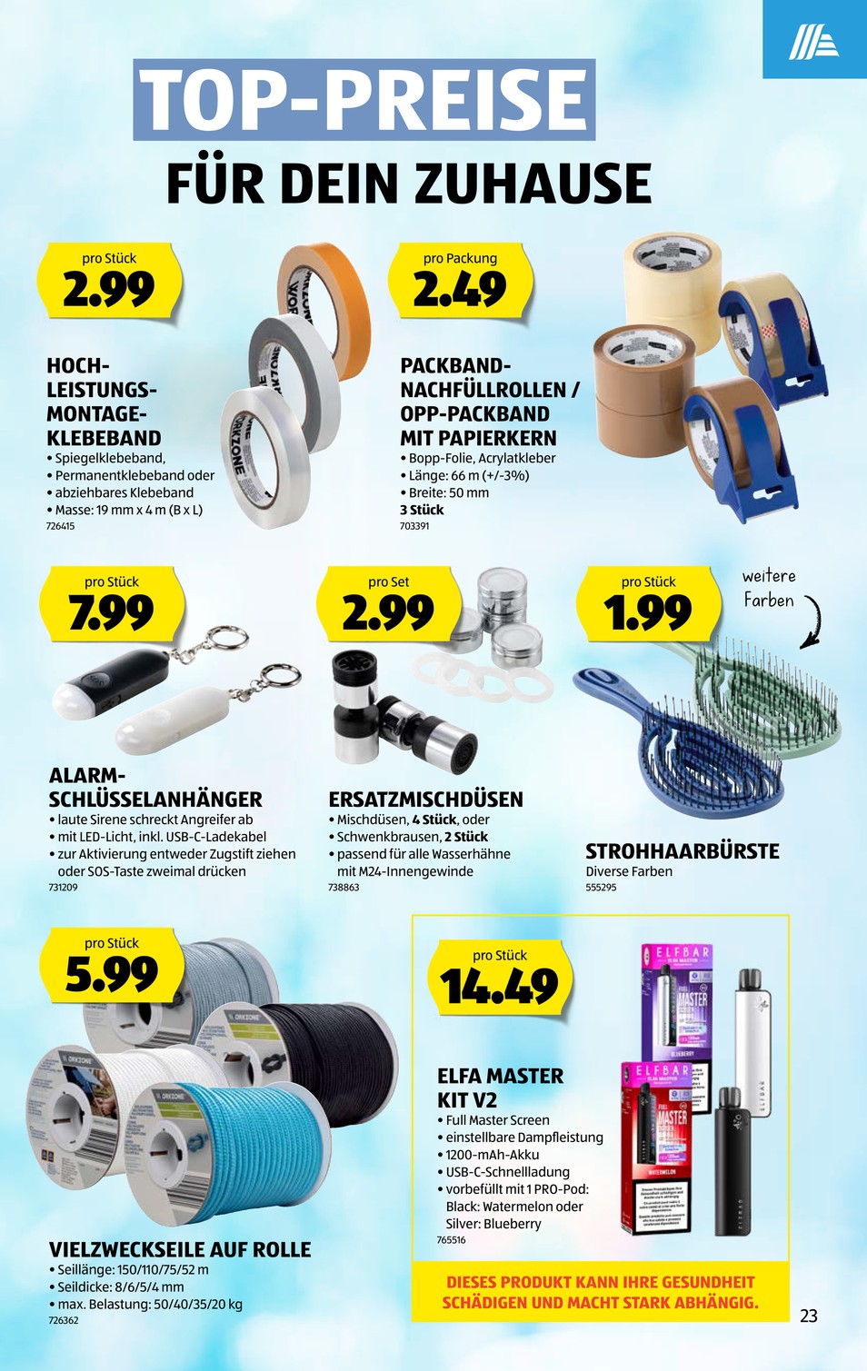 Aldi Suisse catalog page 23 — 2026-08-10 to 2026-08-15