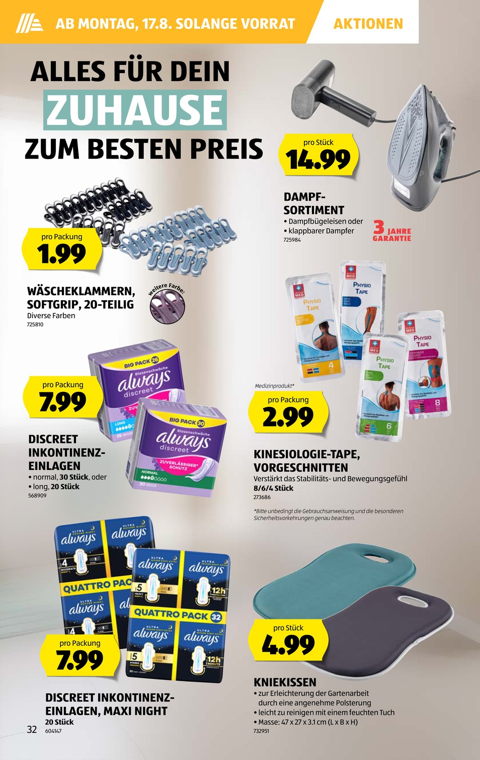 Aldi Suisse catalog page 32 — 2026-08-10 to 2026-08-15