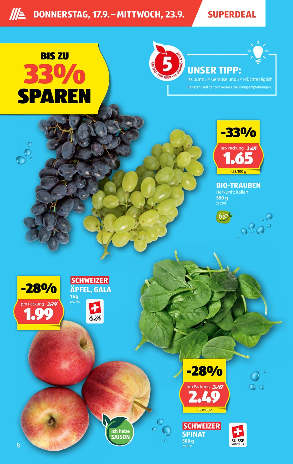 Aldi Suisse catalog page 8 — 2026-09-14 to 2026-09-19