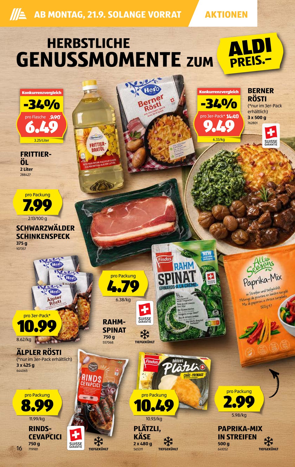 Aldi Suisse catalog page 22 — 2026-09-14 to 2026-09-19