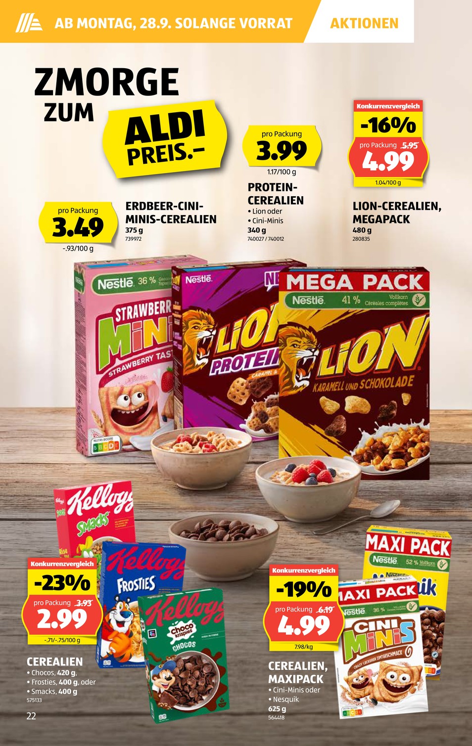 Aldi Suisse catalog page 22 — 2026-09-21 to 2026-09-26