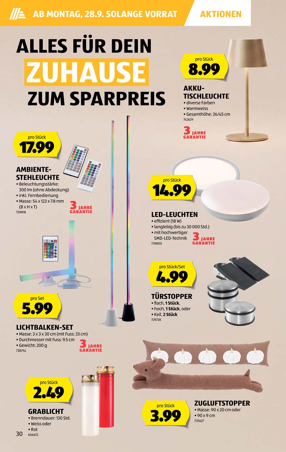 Aldi Suisse catalog page 30 — 2026-09-21 to 2026-09-26