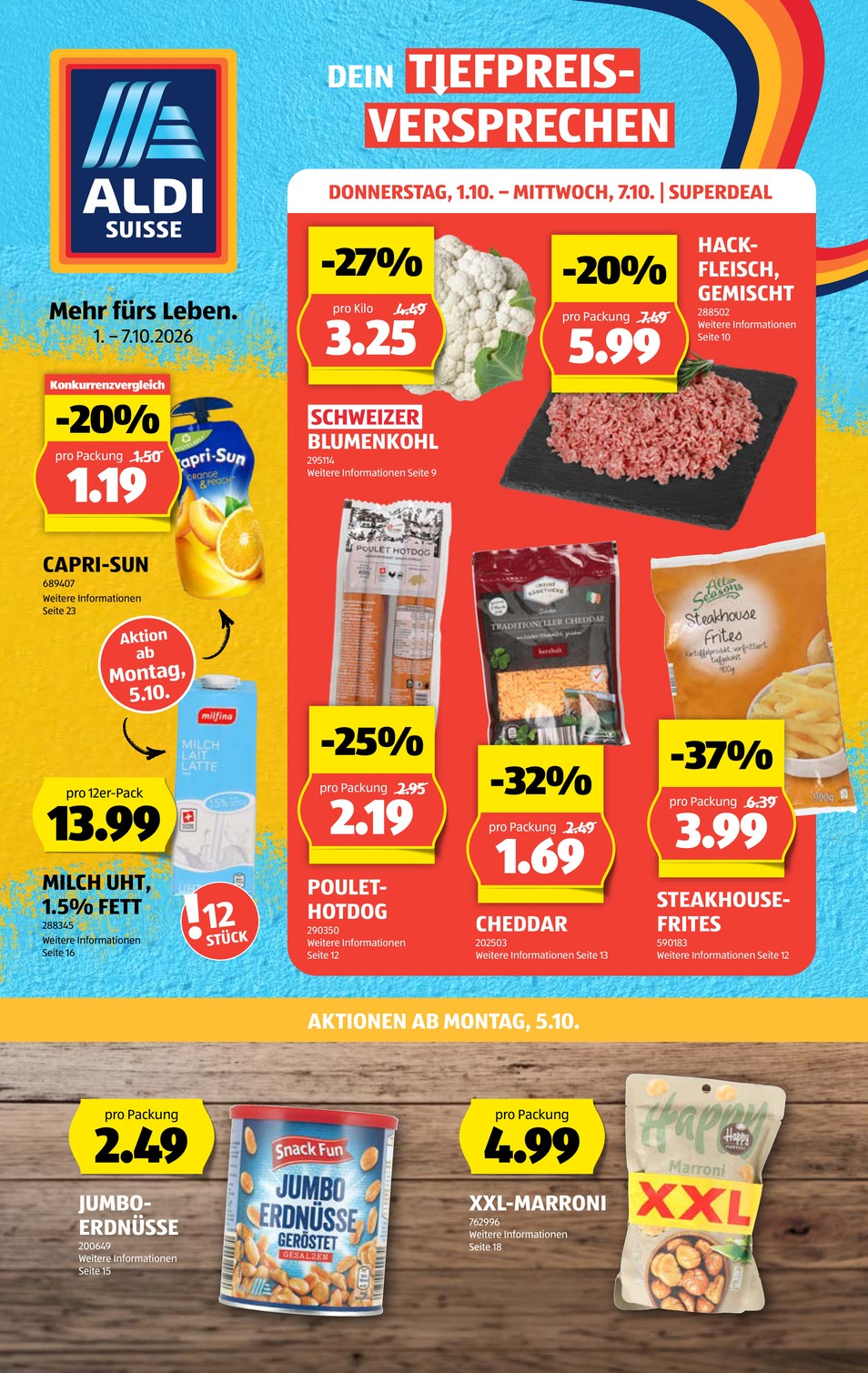 Aldi Suisse catalog cover
