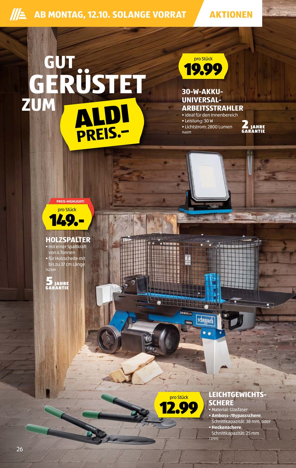 Aldi Suisse catalog page 26 — 2026-10-05 to 2026-10-10