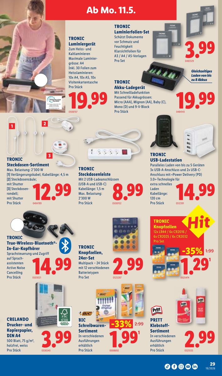 Lidl catalog page 29 — 2026-05-07 to 2026-05-12