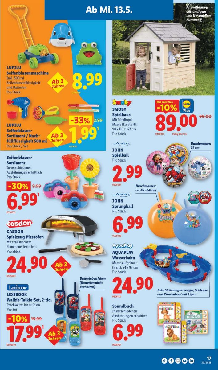 Lidl catalog page 17 — 2026-05-13 to 2026-05-20