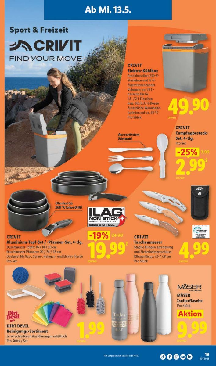 Lidl catalog page 19 — 2026-05-13 to 2026-05-20