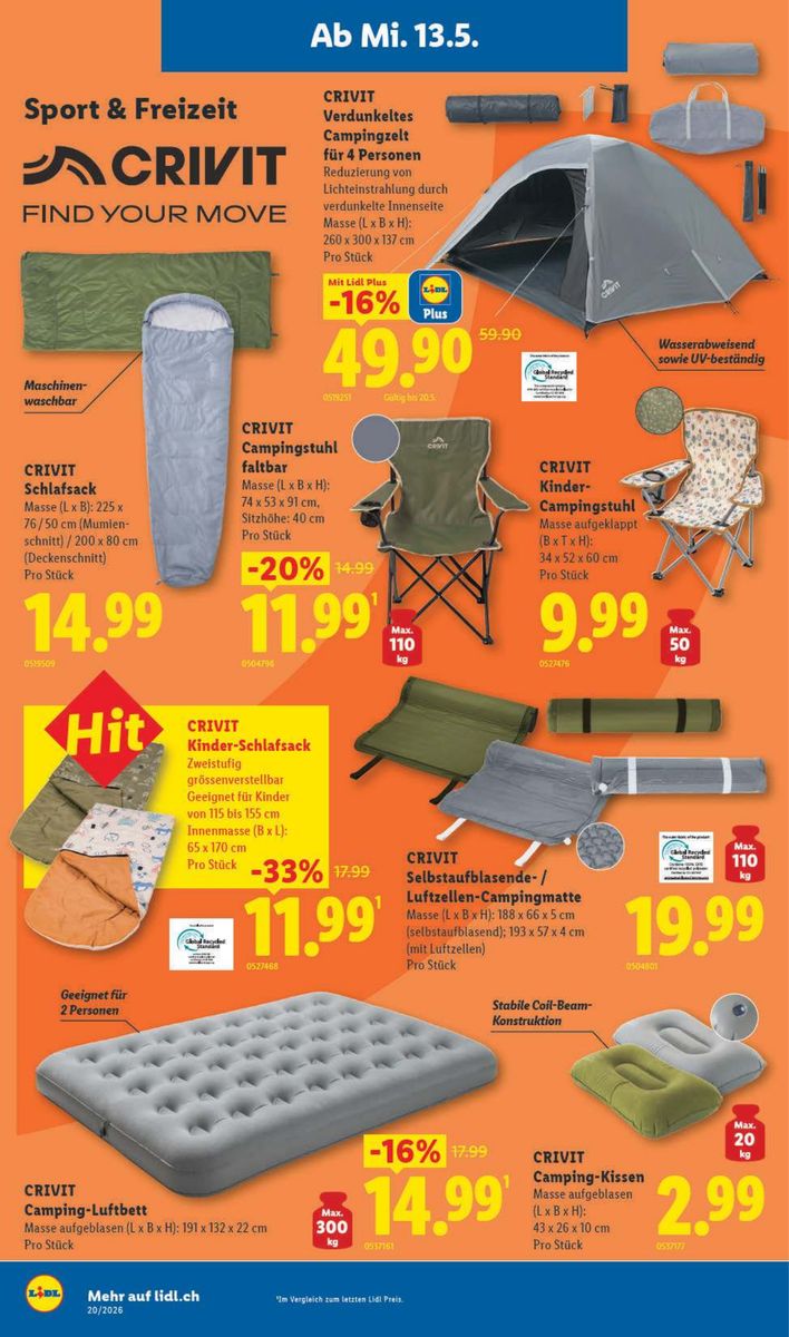 Lidl catalog page 20 — 2026-05-13 to 2026-05-20