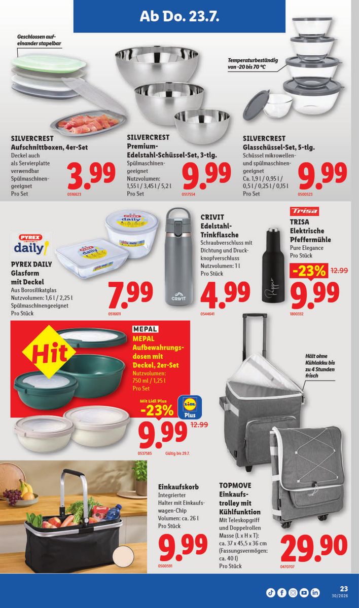 Lidl catalog page 23 — 2026-07-23 to 2026-07-29