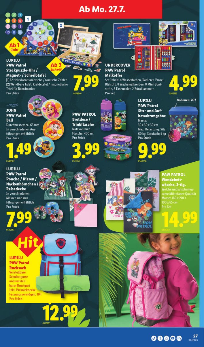 Lidl catalog page 27 — 2026-07-23 to 2026-07-29