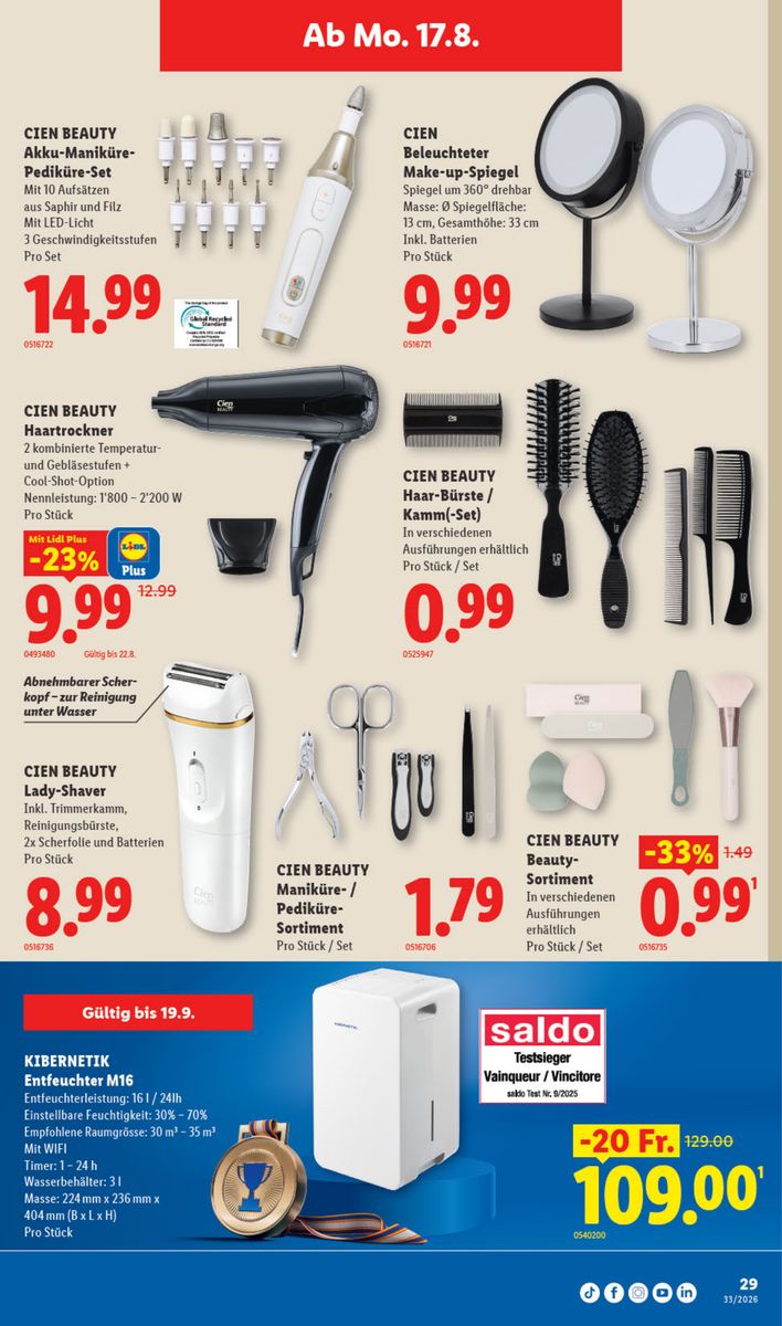 Lidl catalog page 33 — 2026-08-13 to 2026-08-19