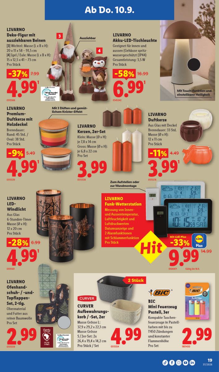 Lidl catalog page 19 — 2026-09-10 to 2026-09-16