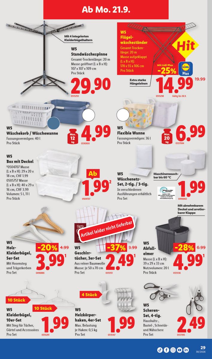 Lidl catalog page 29 — 2026-09-17 to 2026-09-23