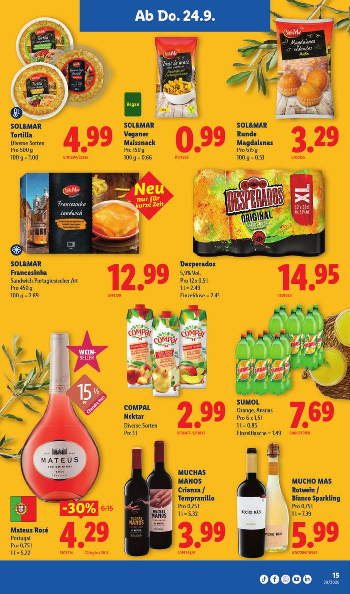 Lidl catalog page 15 — 2026-09-24 to 2026-09-30