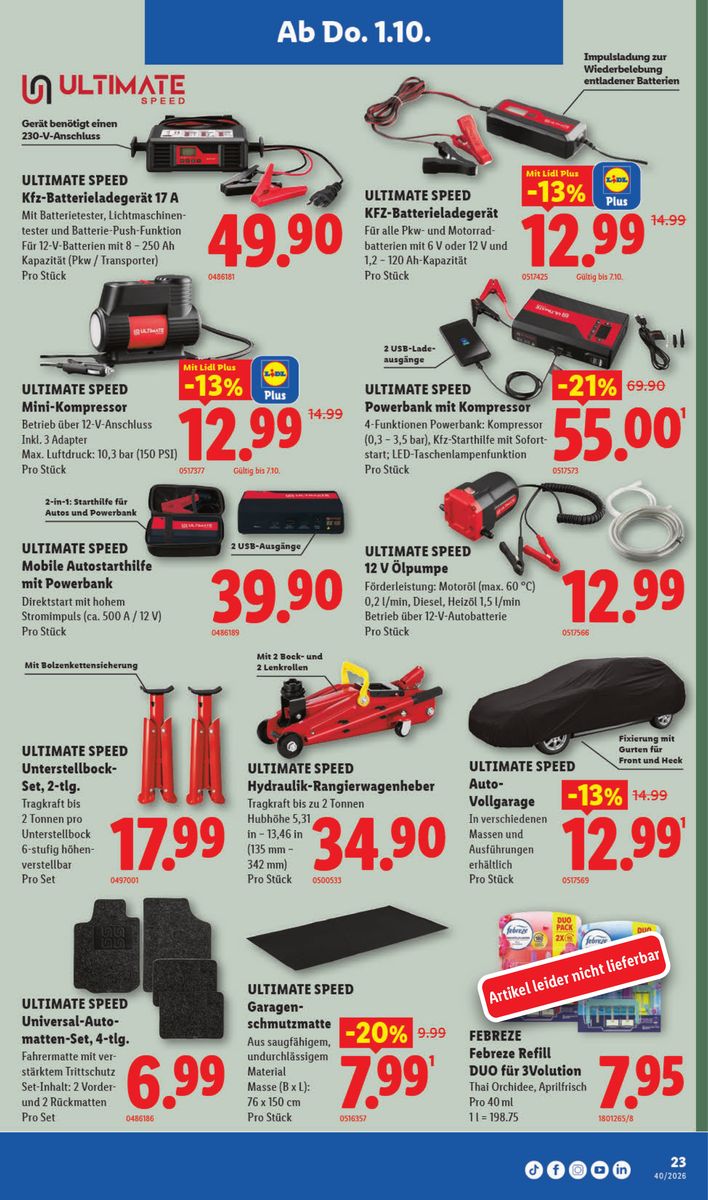 Lidl catalog page 23 — 2026-10-01 to 2026-10-07